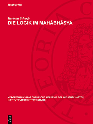 cover image of Die Logik im Mahābhāṣya